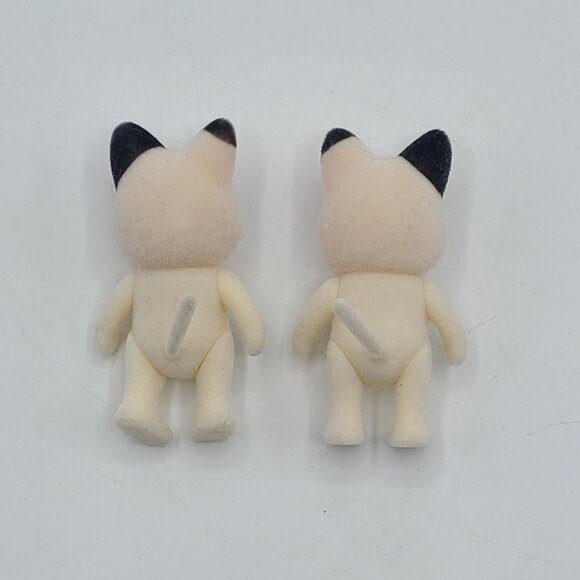 Sylvanian Families Tuxedo Cat Family Lot Of 2 Miniature Figures 2.5 Inches Vinta - Picture 4 of 4